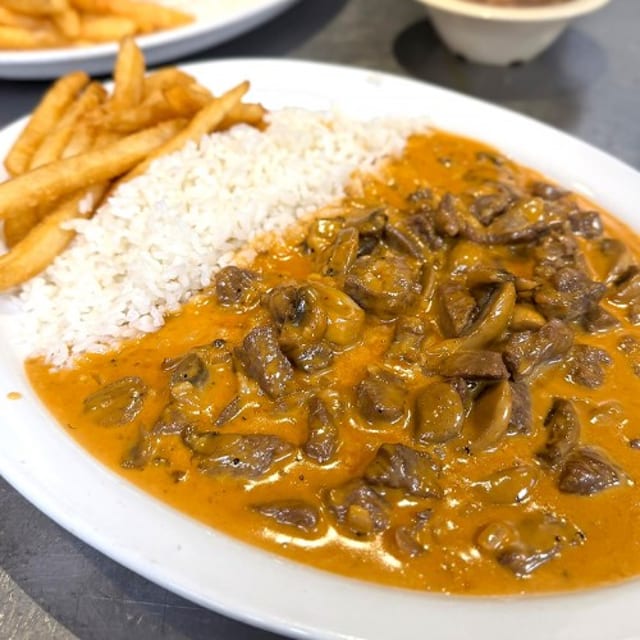 Beef Stroganoff.